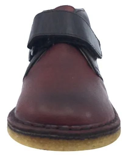 Naturino Boy's and Girl's Hook and Loop Closure Chukka Desert Boot, Moro-Bordeaux