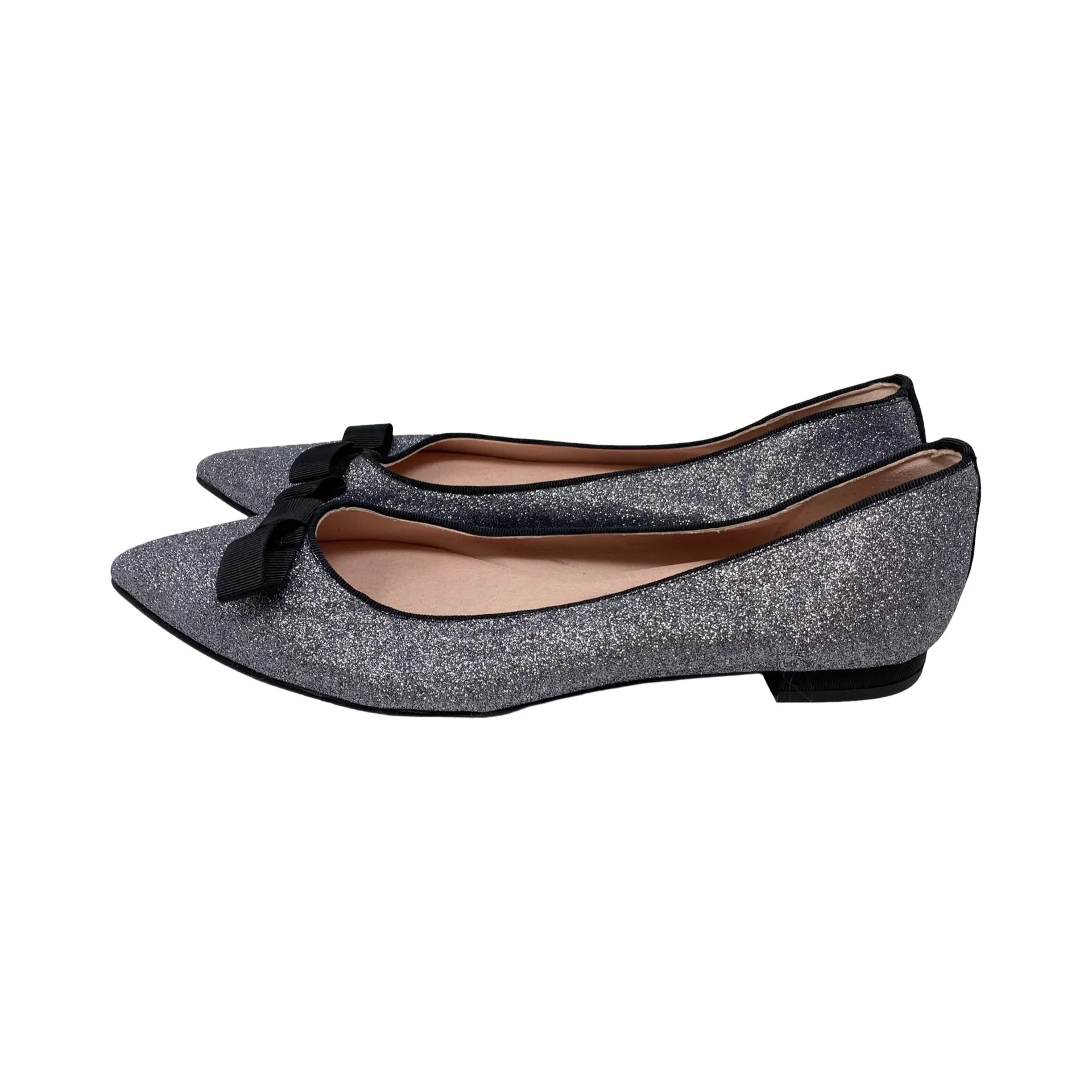 Nicky Hilton x French Sole Theodora Glitter Flats