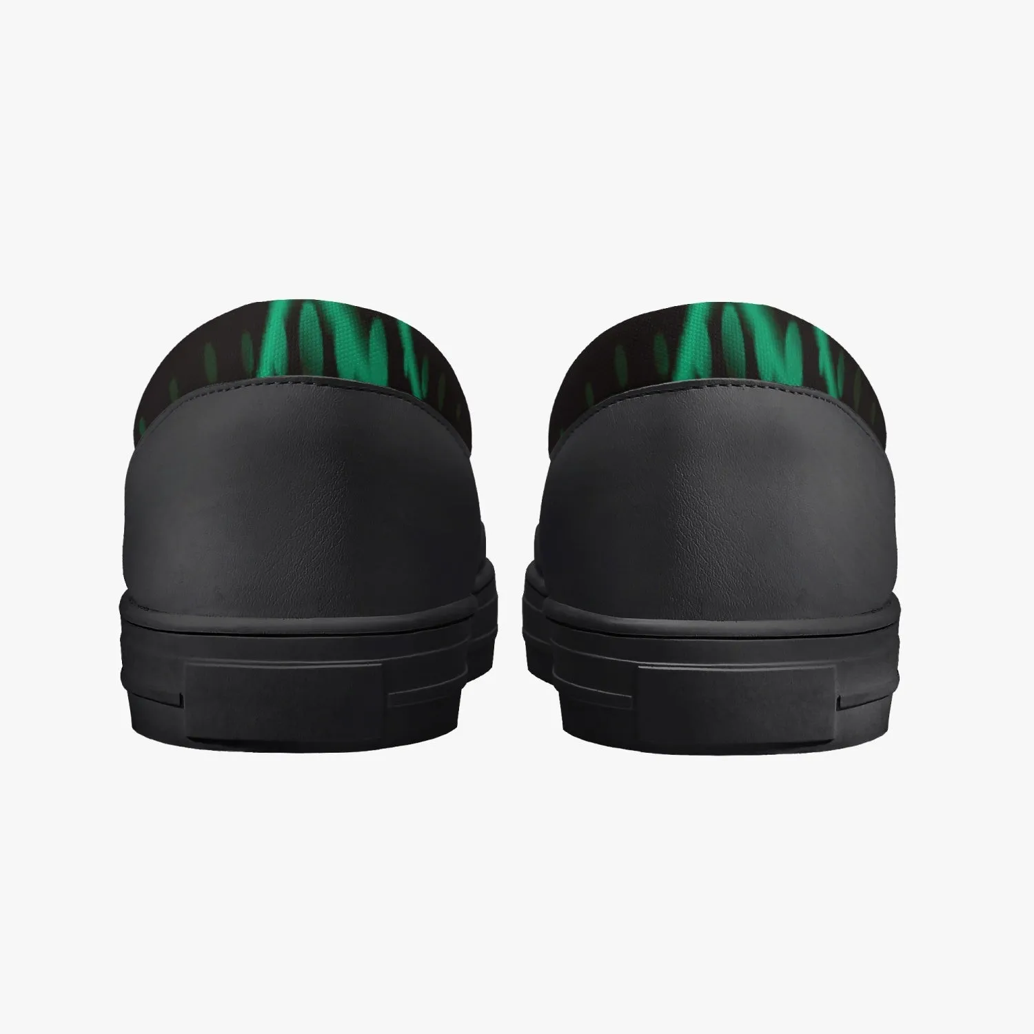 Officially Sexy Mint Laser Classic Slip-On Shoes - White/Black