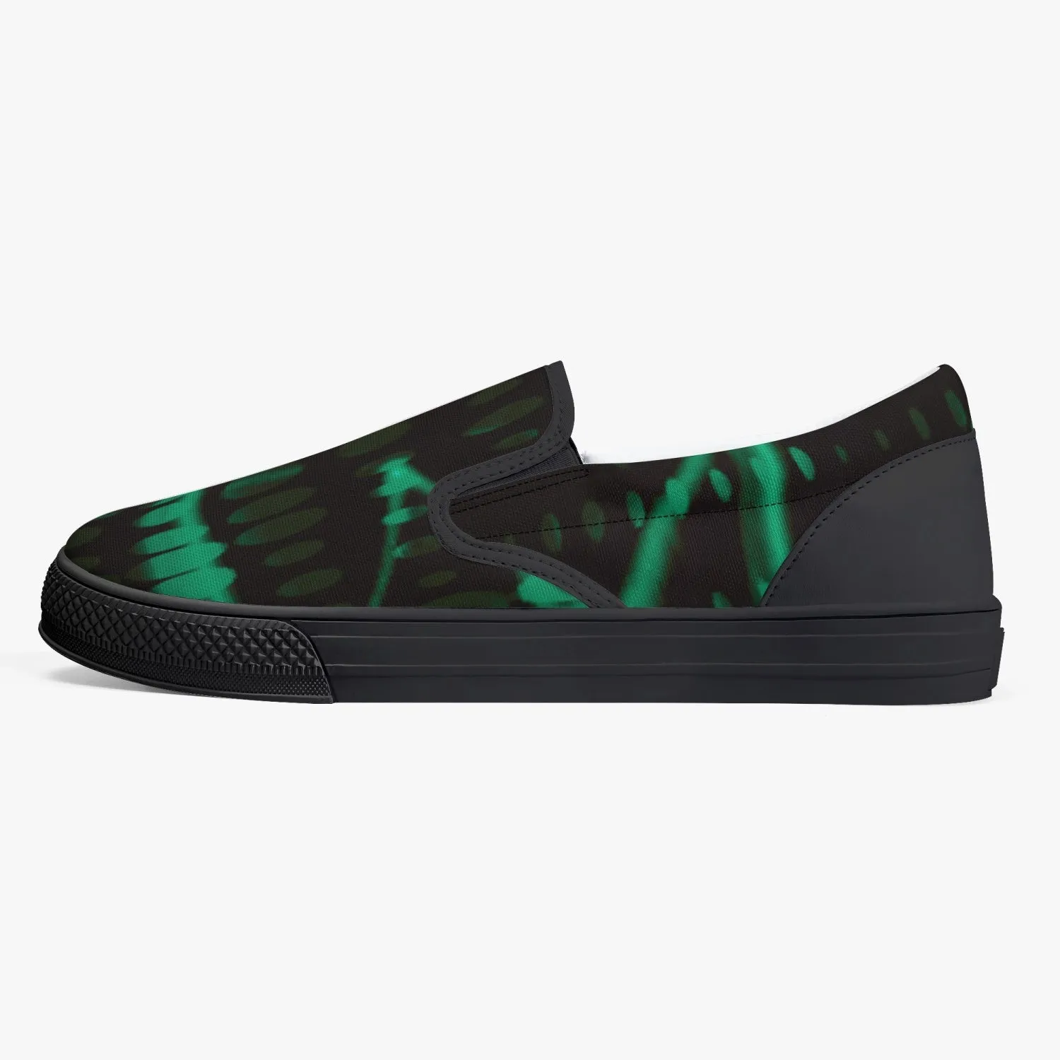 Officially Sexy Mint Laser Classic Slip-On Shoes - White/Black