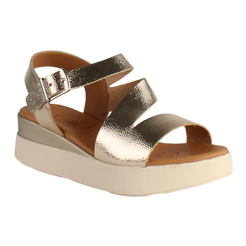 Oh! My Sandals -Platform Sandals - 5417 - Gold