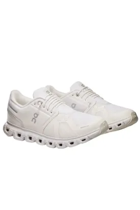On Running Cloud 6 Women's Sneaker- White/ White