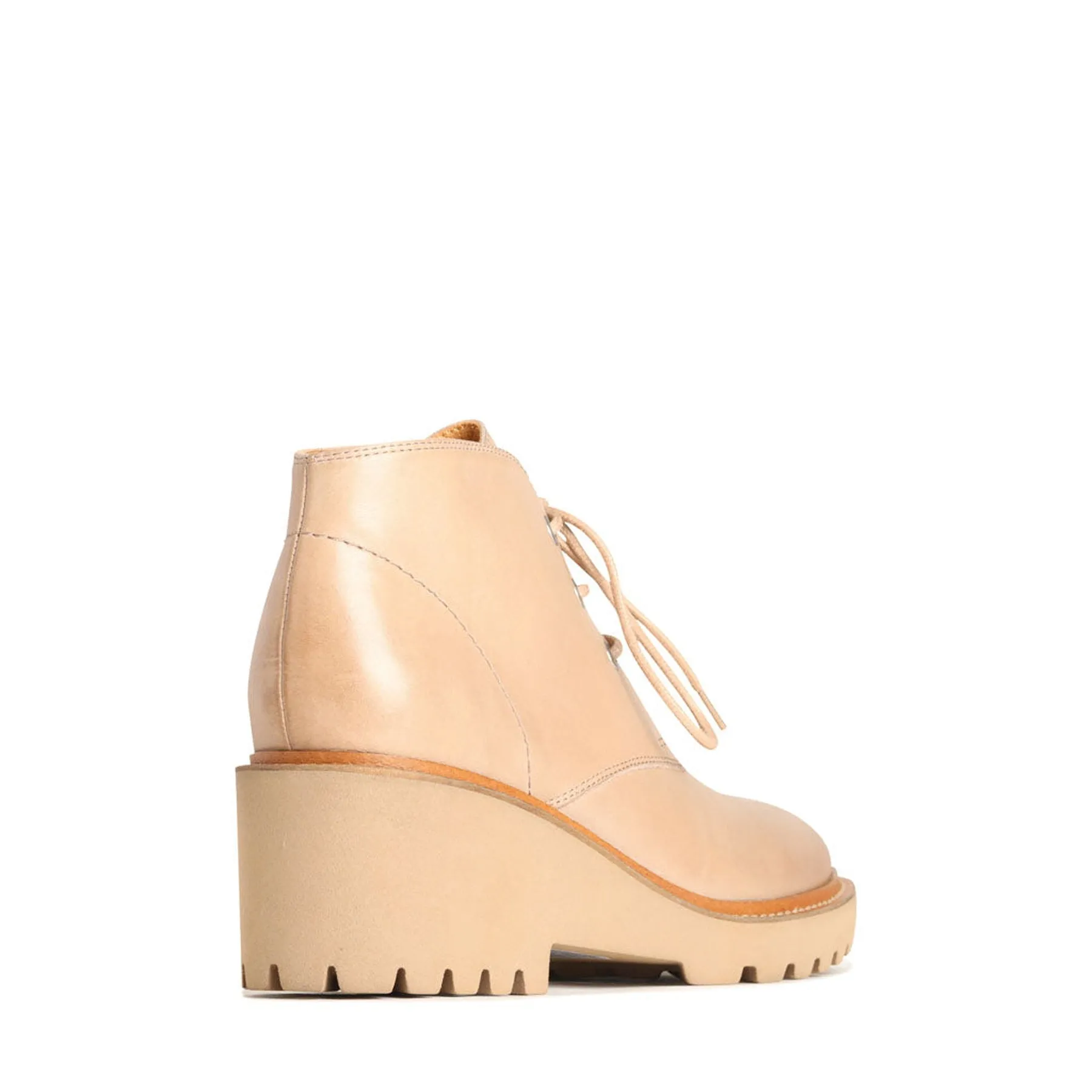 PARU LEATHER WEDGE ANKLE BOOTS