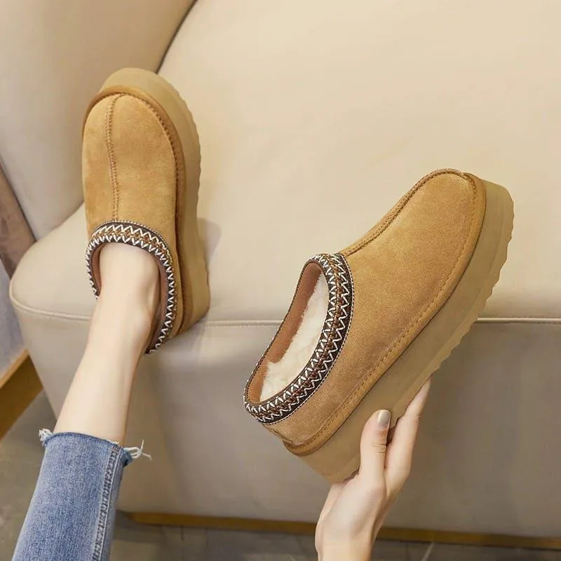 Platform Ankle Push-in Sandals