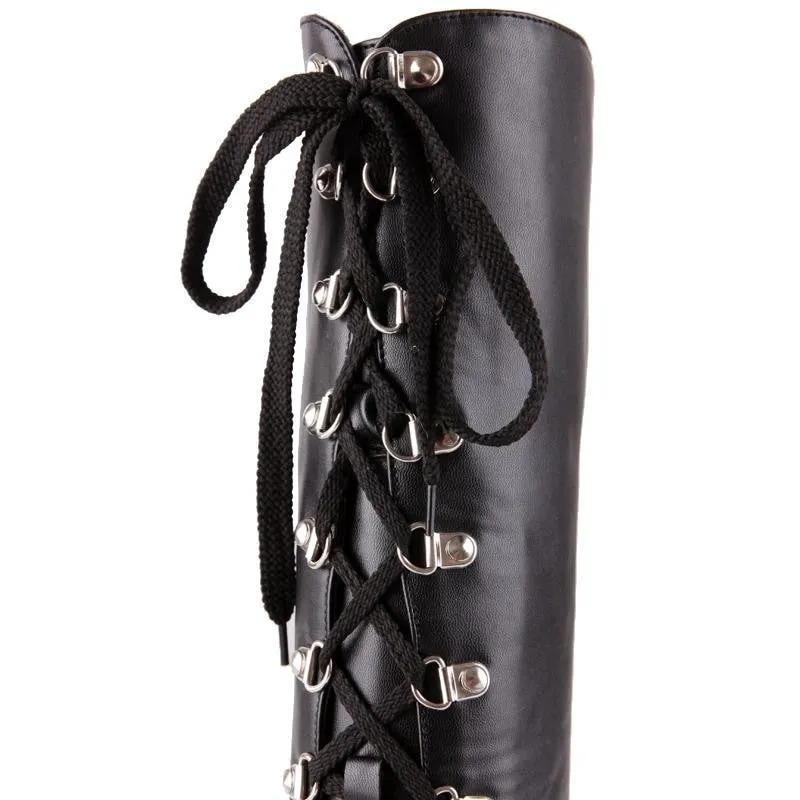 Platform Moto Boots