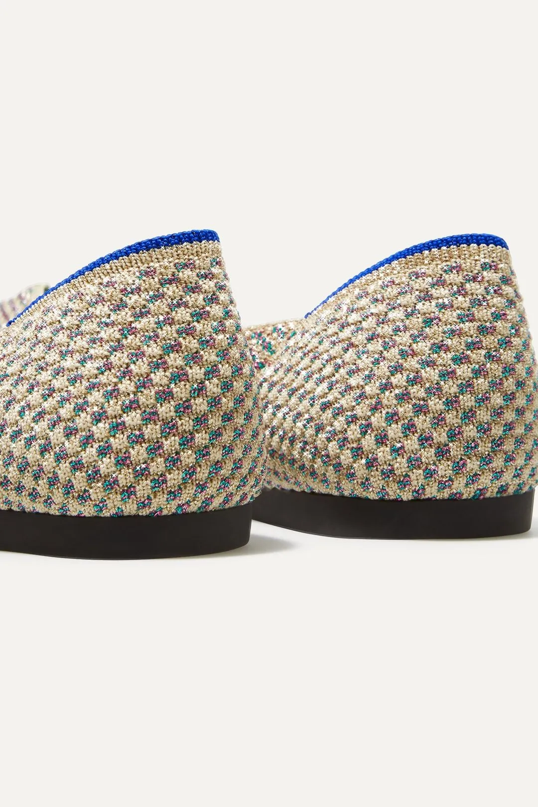 ROTHY'S THE POINT NULTI METALLIC FLATS