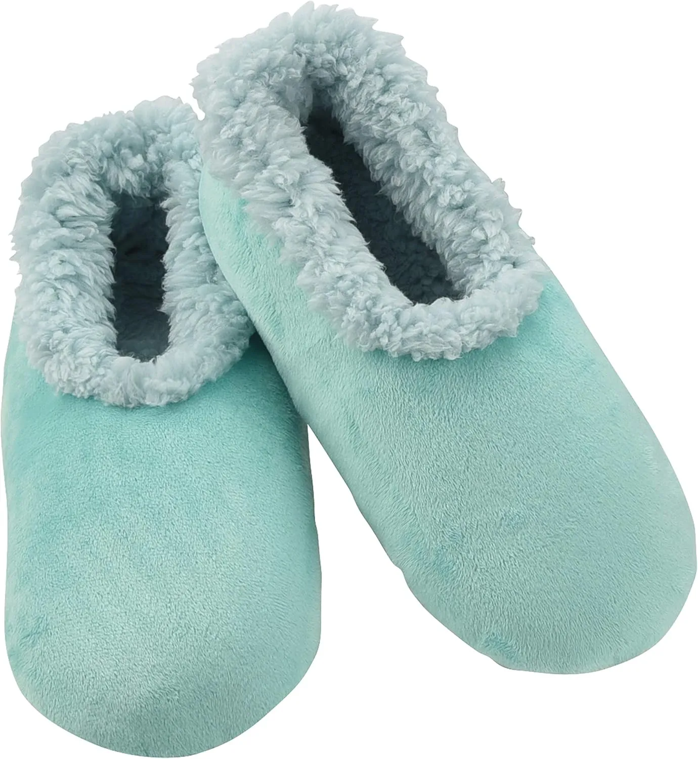 Snoozies Sherpa-Lined Slipper Socks for Women - Fuzzy, Cute, and Cozy Slippers for Women with Non-Slip Sole - Washable House Slippers
