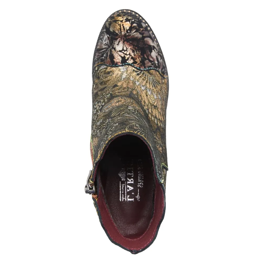Spring Step Shoes L'Artiste Smokinhot Women's Multi Color Leather Heeled Boots