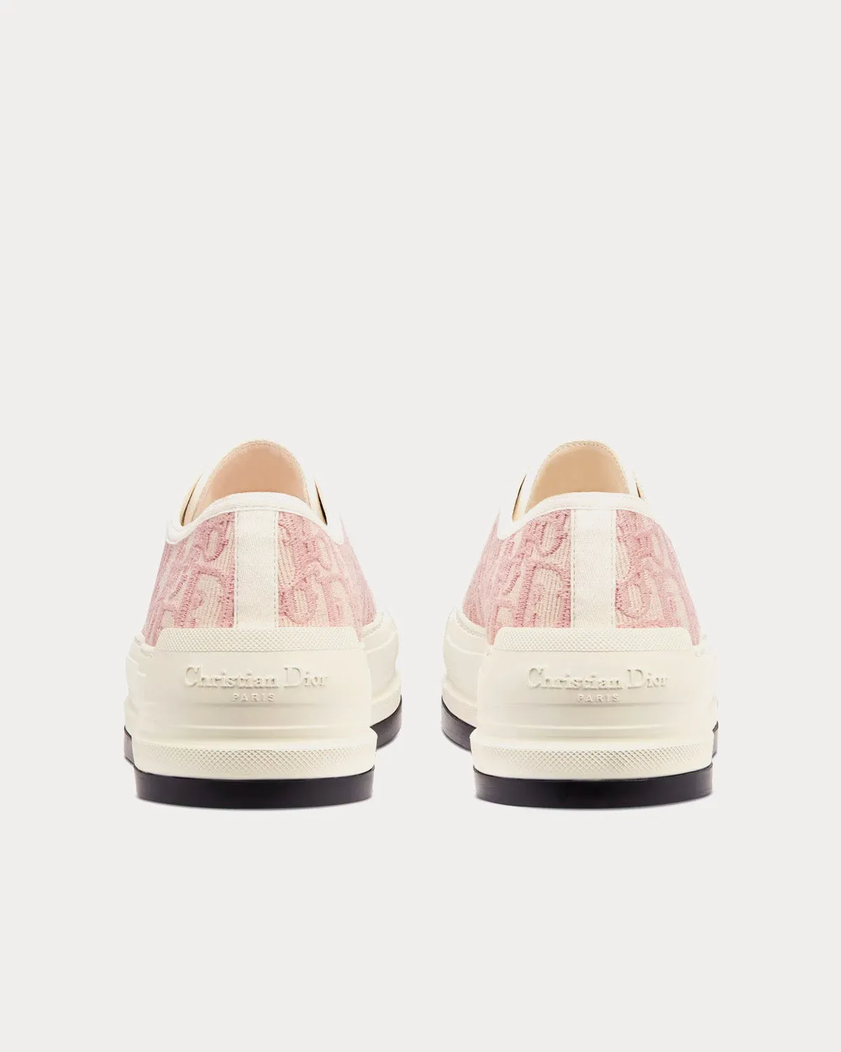 Walk'n'Dior Platform Nude Dior Oblique Embroidered Cotton Low Top Sneakers