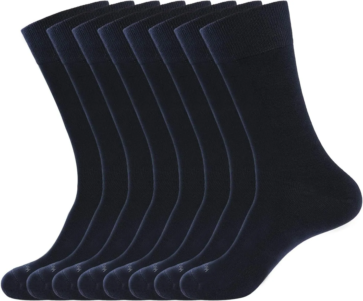 WANDER Men's Dress Socks Cotton Thin Classic Lightweight Socks 6/8 Pairs Solid & Patterned Soft Breathable Socks