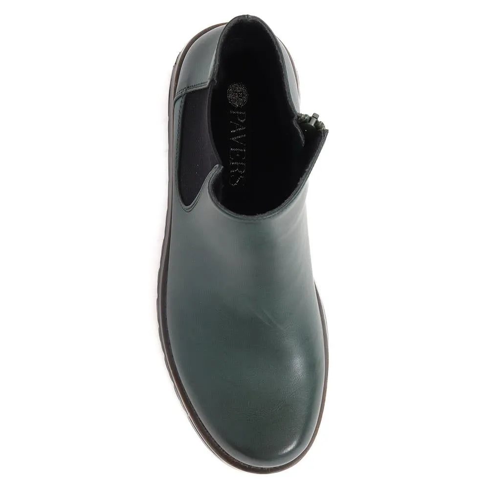Wedge-Heeled Chelsea Boots - WK40015 / 326 128