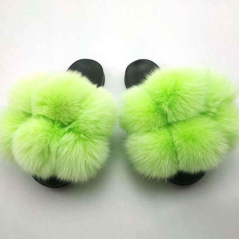 Women's Casual Faux Furry Slippers